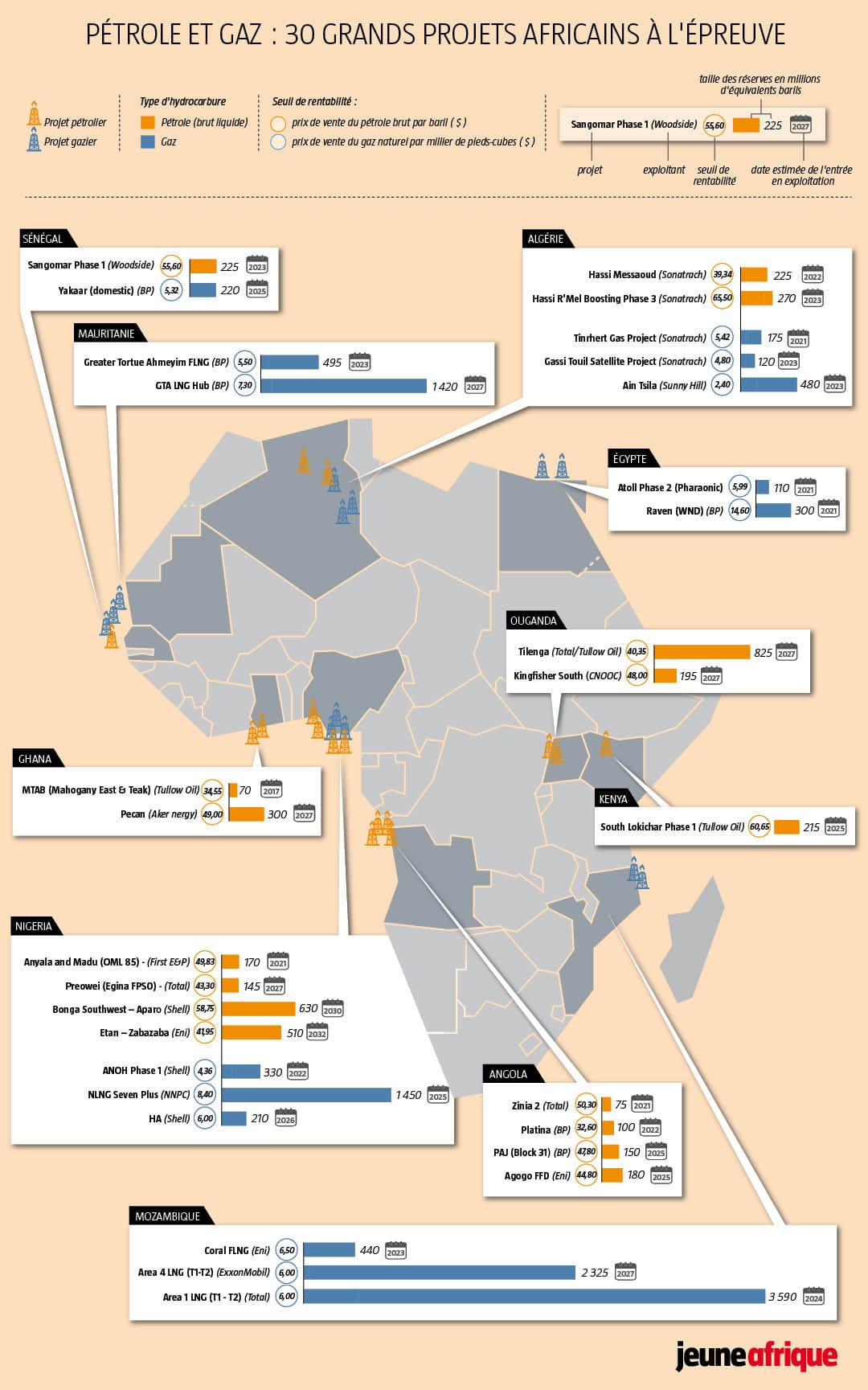 prodpetrole correction ok - Total, BP, Shell, Eni, Sonatrach… : 30 grands projets africains à l’épreuve