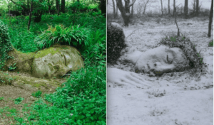 Angleterre : Cette Magnifique Statue De Terre Change D’apparence En Fonction Des Saisons