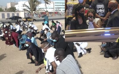 Corniche De Dakar/ Sénégal: Cérémonie D’hommage À George Floyd -Video