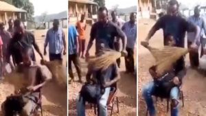 Ghana : Un Traditionaliste Utilise 2 Balais Pour Retrouver Un Voleur (Vidéo)