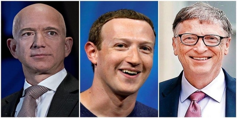 Jeff Bezos Bill Gates Milliardaires Américains Leur Richesse Augmenter