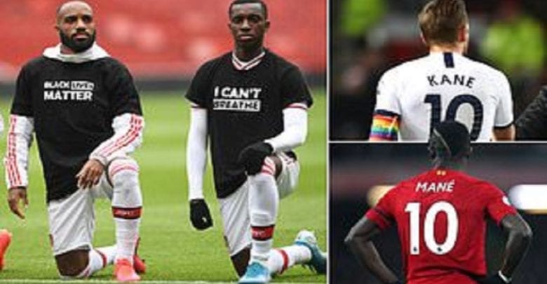 Premier League: les noms des joueurs au dos des maillots seront remplacés par “Black Lives Matter”