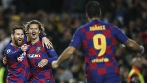 Après Une Action Initiée Par Messi Et Griezmann, Suarez Ouvre Le Score Pour Le Barça (Vidéo)