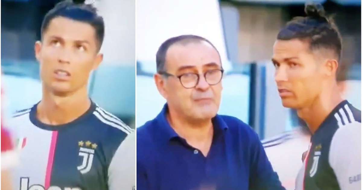 Cristiano Ronaldo Agacé Par Les Consignes De Sarri ? L’image Qui Fait Jaser (Vidéo)