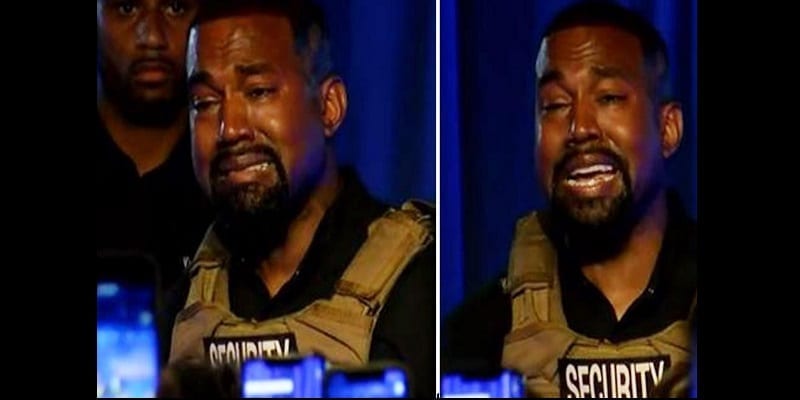 Kanye West En Larmes Lors De Sa Première Campagne Présidentielle (Vidéo)