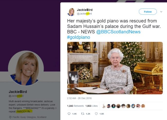 La reine Elizabeth II a t elle vole le piano dore de Saddam Hussein