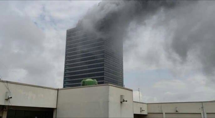 Nigeria : Un incendie ravage une partie du bâtiment World Trade Center