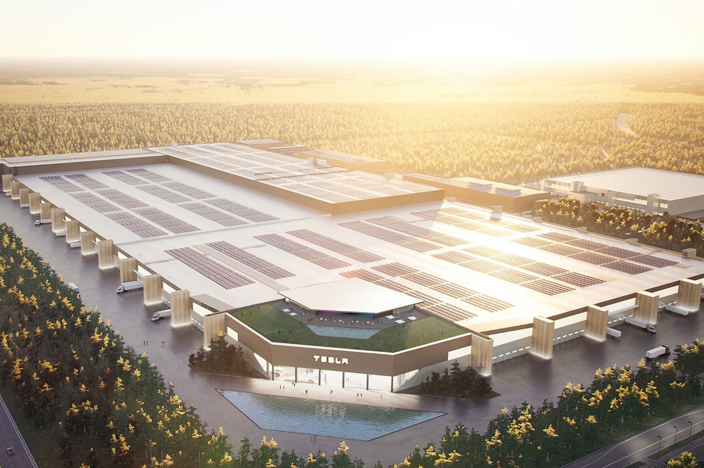 Voici À Quoi Ressemblera La Future Tesla Gigafactory De Berlin