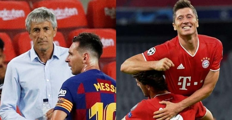 Ldc/Barça-Bayern : Setién, « Lewandowski N’est Pas À La Hauteur De Messi »
