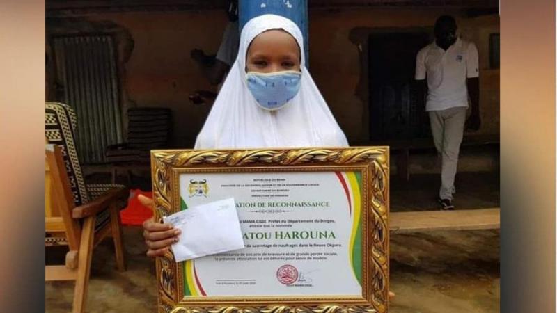 Bénin : Sakina Harouna Récompensé Par La Présidence Pour Avoir Sauvé Des Vies