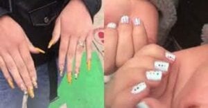 Des Femmes Surprises En Train De Tricher Avec Les Bonnes Réponses Inscrites Sur Leurs Ongles: Vidéo