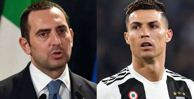 Covid-19 : le ministre des sports de l’Italie s’en prend à Cristiano Ronaldo