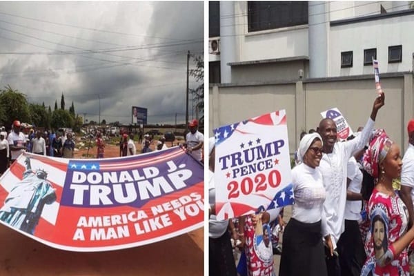 Nigeriaune Église Une Marche De Prière Réélection Donald Trump Les Nigérians Sindignent