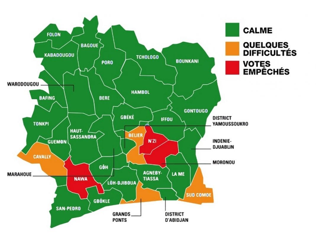 Vote En Côte D’ivoire : Le Point Dans Les Différentes Régions