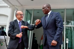 Côte D’ivoire : Hamed Bakayoko Rencontre Le Nouvel Ambassadeur De France