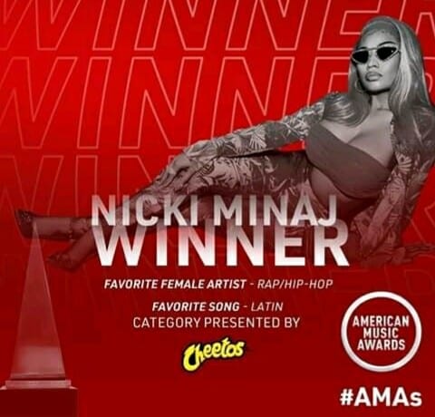 American Music Awards Niki Minaj Artiste Feminine De Lannee Doingbuzz 1