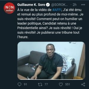 Guillaume Soro Révolté Après Avoir Vu La Vidéo D'Affi N'Guessan