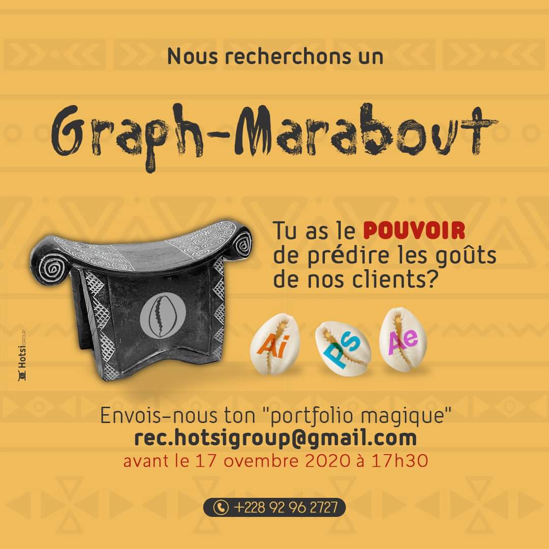 Togo : Hotsi-Group Recrute Un Graph-Marabout