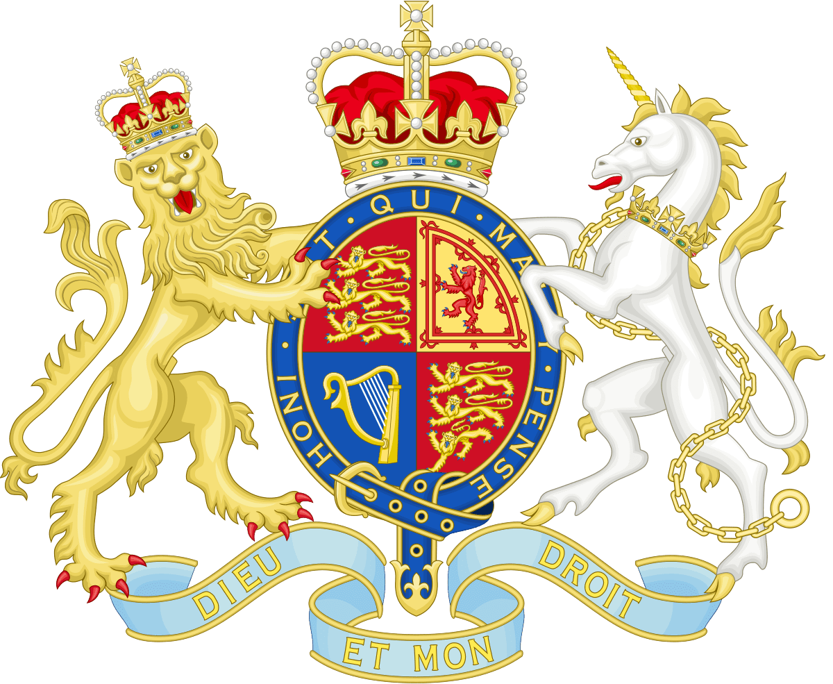 The British Government Coat Of Arms Grande Bretagne Uk