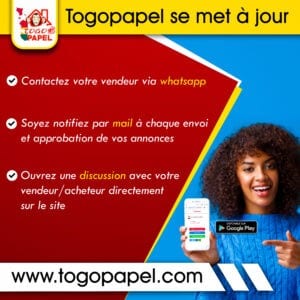 Togopapel.com Lance Le Bouton Contacter Via Whatsapp