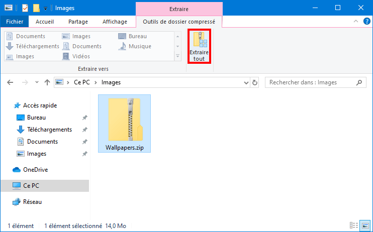 extraire tout fichier zip ruban explorateur fichiers windows 5d35ba7f278c7 - Voici comment extraire des fichiers sur PC