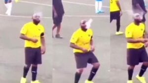 Davido Fume Sur Un Terrain En Jouant Au Football: Vidéo