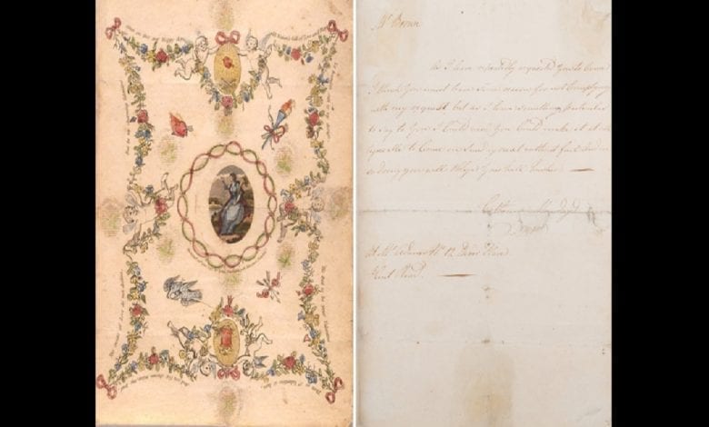 Découvrez la plus ancienne carte Saint Valentin monde imprimée en 1797 - Découvrez la plus ancienne carte de Saint Valentin au monde, imprimée en 1797: Photos