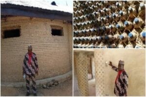 Nigeria : Il Construit Une Maison De 3 Chambres Avec 14 800 Bouteilles En Plastique (Photos)