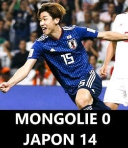 Football : Le Japon Bat La Mongolie 14-0