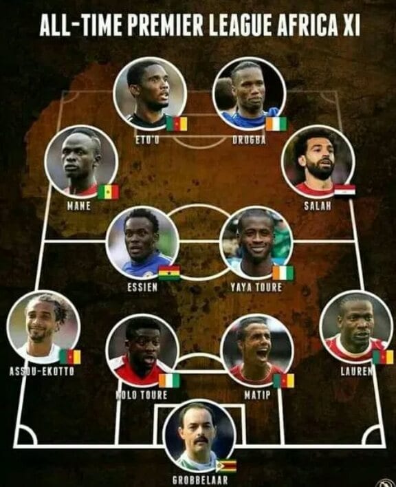 Football: voici les 11 meilleurs joueurs africains de l’histoire de PL selon Globe Soccer Awards