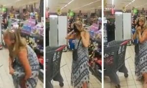 Elle Utilise Son Slip Comme Cache-Nez Pour Ne Pas Être Expulsée D&Rsquo;Un Supermarché (Vidéo)