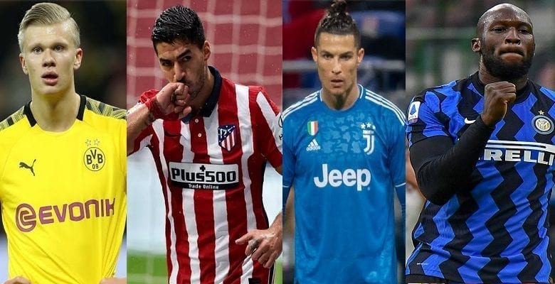 Top 10 des meilleurs attaquants de la saison en Europe (Squawka)…Ronaldo 4e, Haaland 6e, Suarez 7e