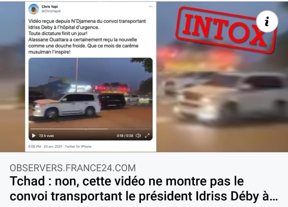 Chris Yapi France24 Idriss Deby Doingbuzz