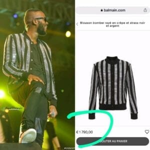 Le Blouson À 1.200.000 Fcfa De Kérozen À Son Concert Fait Jaser La Toile