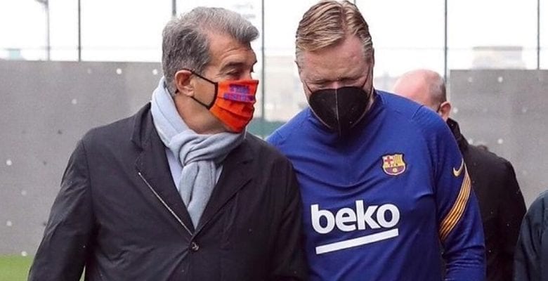 FC Barcelone : vive tension entre le coach Koeman et le président Laporta