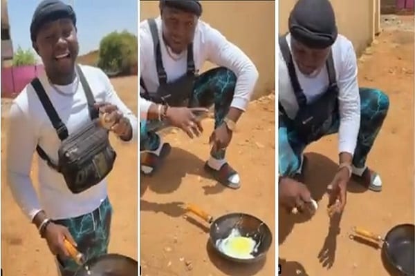 Il fait cuire un œuf au soleil pour montrer à quel point le Soudan est chaud (vidéo)