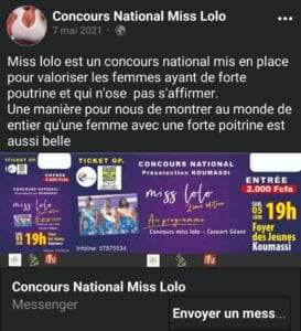 La Côte D'Ivoire Organise Un Concours Miss Lolo Pour Les Gros S€!Ns