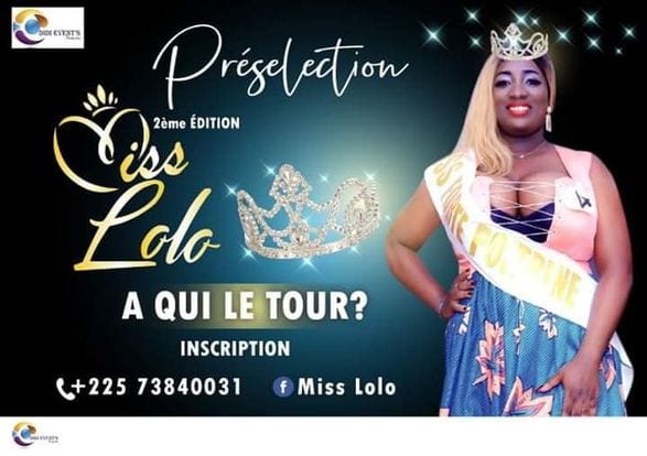 Cote Divoire Organise Concours Miss Lolo Gros Sens Doingbuzz