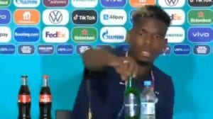 Euro 2020/ Après Cr7 Avec Le Coca, Pogba Retire Une Bouteille De Heineken En Conférence(Vidéo)