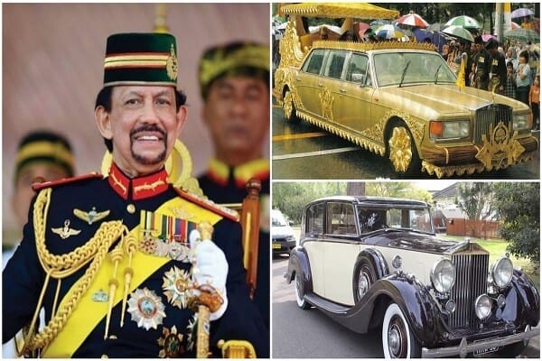 Hassanal Bolkiah Le Sultan De Brunei 500 Rolls Royce Voitures De