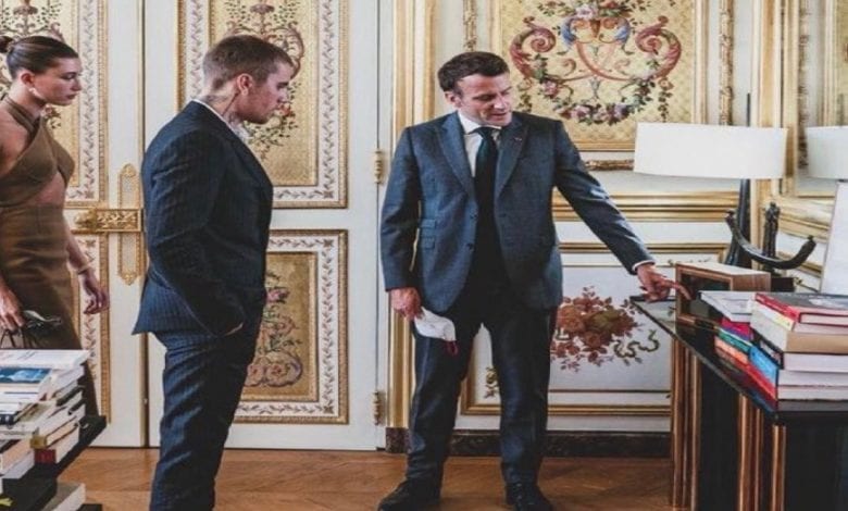 Justin Bieber et le président Macron ensemble à l’Élysée