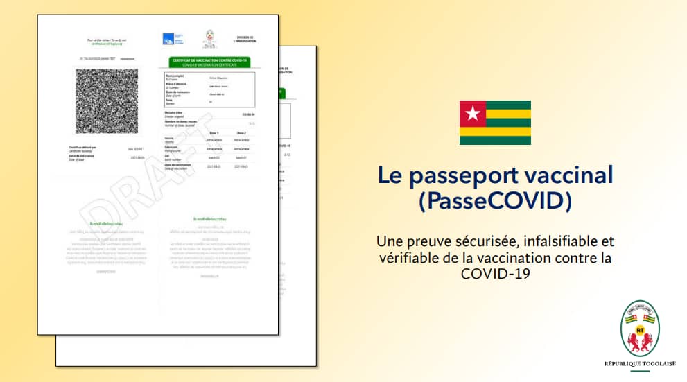 Le Togo lance son passeport vaccinal - Le Togo lance son passeport vaccinal