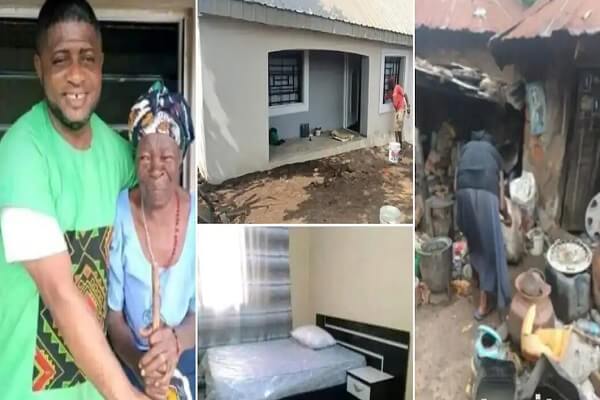 Nigeria Un prêtre construit une maisonfemme de 90 ans
