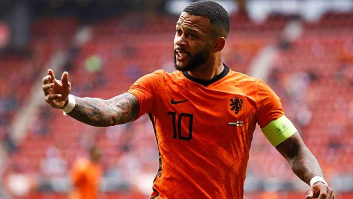 Pays Bas Memphis Depay le Lion espoir OranjesEuro 2021 - Mercato: Depay revient à MU ?