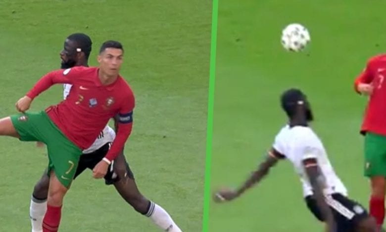 Rüdiger humilié par Cristiano Ronaldo, la toile s’enflamme (Vidéo)
