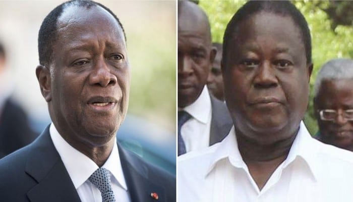 alassane ouattara et henri konan bedie sipa - Côte d’Ivoire-délestage/ Bédié fustige la mauvaise gestion du régime Ouattara