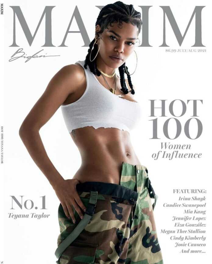 teyana taylor maxim 53 696x869 1 - Teyana Taylor, la femme noire la plus sexy du monde