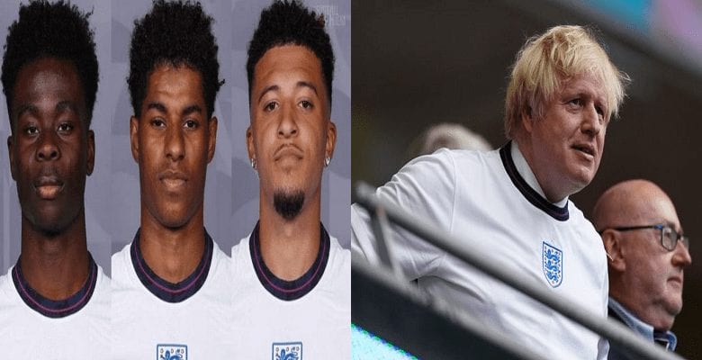 Euro 2020 Rashford Sancho Saka victimes dinsultes racistes Boris Johnson réagit - Euro 2020/ Rashford, Sancho et Saka victimes d’insultes racistes: Boris Johnson réagit