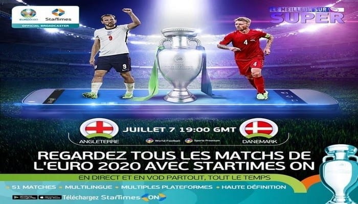 Euro 2020: L’Angleterre de retour chez elle pour les demi-finales, en direct sur StarTimes