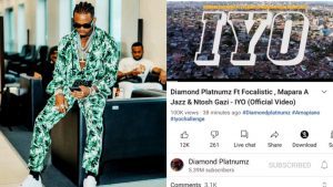 Le Clip « Iyo » De Diamond Platmnuz Cumule 100K En 38 Minutes